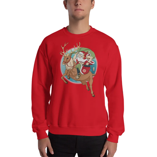 Santa Samurai Ukiyo-e Unisex Sweatshirt