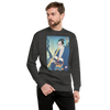 Samurai Play Shakuhachi Bamboo Flute Ukiyo-e Unisex Premium Sweatshirt