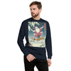 Santa Claus Merry Christmas 2 Ukiyo-e Unisex Fleece Pullover - Samurai Original