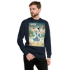 Doctor Nurse vs Virus Demon Japanese Ukiyo-e Unisex Premium Sweatshirt - Navy Blazer / S