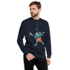 Samurai Play Pickleball Ukiyo-e Unisex Premium Sweatshirt