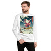 Santa Claus Merry Christmas 2 Ukiyo-e Unisex Fleece Pullover - Samurai Original