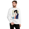 Samurai Drink Coffee Ukiyo-e Unisex Premium Sweatshirt