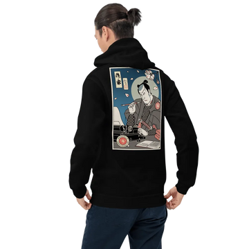 Samurai Writer Book Ukiyo-e Unisex Hoodie - Samurai Original