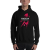 Strength Motivational Quote Japanese Kanji Calligraphy Unisex Hoodie