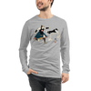 Samurai Trainer Dog Ukiyo-e Unisex Long Sleeve Tee