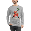 Santa Samurai Christmas Ukiyo-e Unisex Long Sleeve Tee