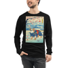 Dog Bulldog Japanese Ukiyo-e Unisex Long Sleeve Tee - Black / S