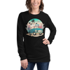 Samurai and Summer Party Ukiyo-e Unisex Long Sleeve Tee - Samurai Original