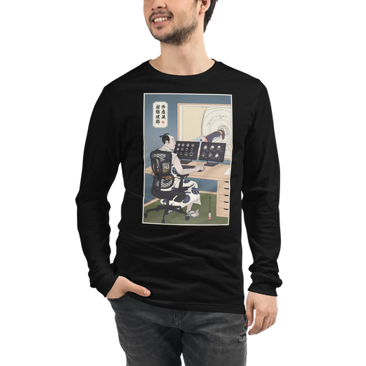 Samurai Radiologic Technologist Ukiyo-e Unisex Long Sleeve Tee