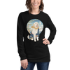 Golden Doodle Dog Funny Japanese Ukiyo-e Unisex Long Sleeve Tee 2 -