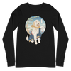 Golden Doodle Dog Funny Japanese Ukiyo-e Unisex Long Sleeve Tee 2 -