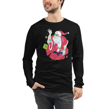 Samurai Salt Bae Gift Box Ukiyo-e Unisex Long Sleeve Tee