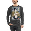 Samurai & Cat Funny Japanese Ukiyo-e Unisex Long Sleeve Tee - Samurai Original