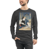 Samurai Carpenter 4 Wood Artisan Ukiyo-e Unisex Long Sleeve Tee - Samurai Original