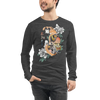 Samurai Boxer Dog Ukiyo-e Unisex Long Sleeve Tee - Samurai Original