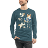 Welsh Corgi Dog Ukiyo- e Unisex Long Sleeve Tee