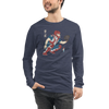 Samurai Baseball Player 4 Sport Ukiyo-e Unisex Long Sleeve Tee - Samurai Original