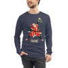 Santa Samurai Christmas Ukiyo-e Unisex Long Sleeve Tee