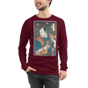 Samurai Ukulele String Instrument Ukiyo-e Unisex Long Sleeve Tee