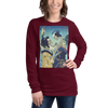 Skeleton Samurai & Geisha Gift For Valentine Unisex Long Sleeve Tee