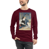 Samurai Carpenter 4 Wood Artisan Ukiyo-e Unisex Long Sleeve Tee - Samurai Original