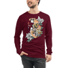 Samurai Boxer Dog Ukiyo-e Unisex Long Sleeve Tee - Samurai Original