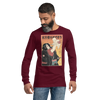 Happy Father's Day Japanese Ukiyo-e Unisex Long Sleeve Tee - Maroon / S