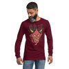 Hannya Japanese Ukiyo-e Unisex Long Sleeve Tee - Maroon / S