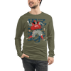 Samurai Baseball Player 3 Sport Ukiyo-e Unisex Long Sleeve Tee - Samurai Original