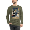 Samurai Carpenter 4 Wood Artisan Ukiyo-e Unisex Long Sleeve Tee - Samurai Original