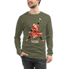 Santa Samurai Christmas Ukiyo-e Unisex Long Sleeve Tee