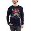 Samurai Baseball Player 3 Sport Ukiyo-e Unisex Long Sleeve Tee - Samurai Original