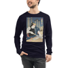 Samurai Carpenter 4 Wood Artisan Ukiyo-e Unisex Long Sleeve Tee - Samurai Original