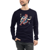 Samurai Baseball Player 4 Sport Ukiyo-e Unisex Long Sleeve Tee - Samurai Original