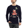 Santa Samurai Christmas Ukiyo-e Unisex Long Sleeve Tee