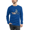 Samurai Cycling With DogLabrador Retriever Unisex Long Sleeve Tee - Samurai Original