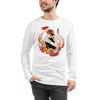 Samurai Firefighter Fireman Ukiyo-e Unisex Long Sleeve Tee - Samurai Original