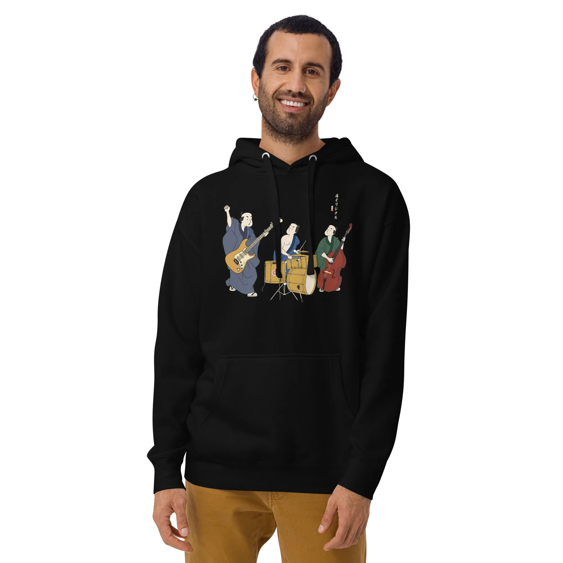 Samurai Band Ukiyo-e Unisex Hoodie - Samurai Original