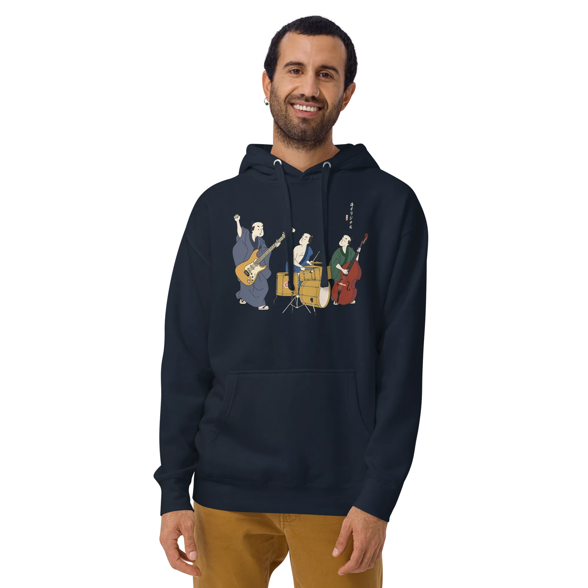 Samurai Band Ukiyo-e Unisex Hoodie - Samurai Original