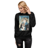 Geisha and Yorkshire Dog Japanese Ukiyo-e Unisex Premium Sweatshirt -