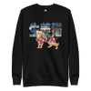 Ginger Cat Funny Japanese Ukiyo-e Unisex Premium Sweatshirt -