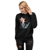 Samurai Bicycle Racing Ukiyo-e Unisex Premium Sweatshirt -