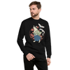 Cat Samurai Funny Ukiyo-e Japanese Unisex Premium Sweatshirt 4 - Black / S