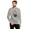 Cat Samurai Funny Ukiyo-e Japanese Unisex Premium Sweatshirt 4 - Carbon Grey / S