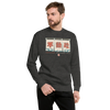 Fudoshin Japanese Kanji Calligraphy Unisex Premium Sweatshirt - Charcoal Heather / S