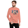 Ginger Cat Funny Japanese Ukiyo-e Unisex Premium Sweatshirt - Dusty Rose / S