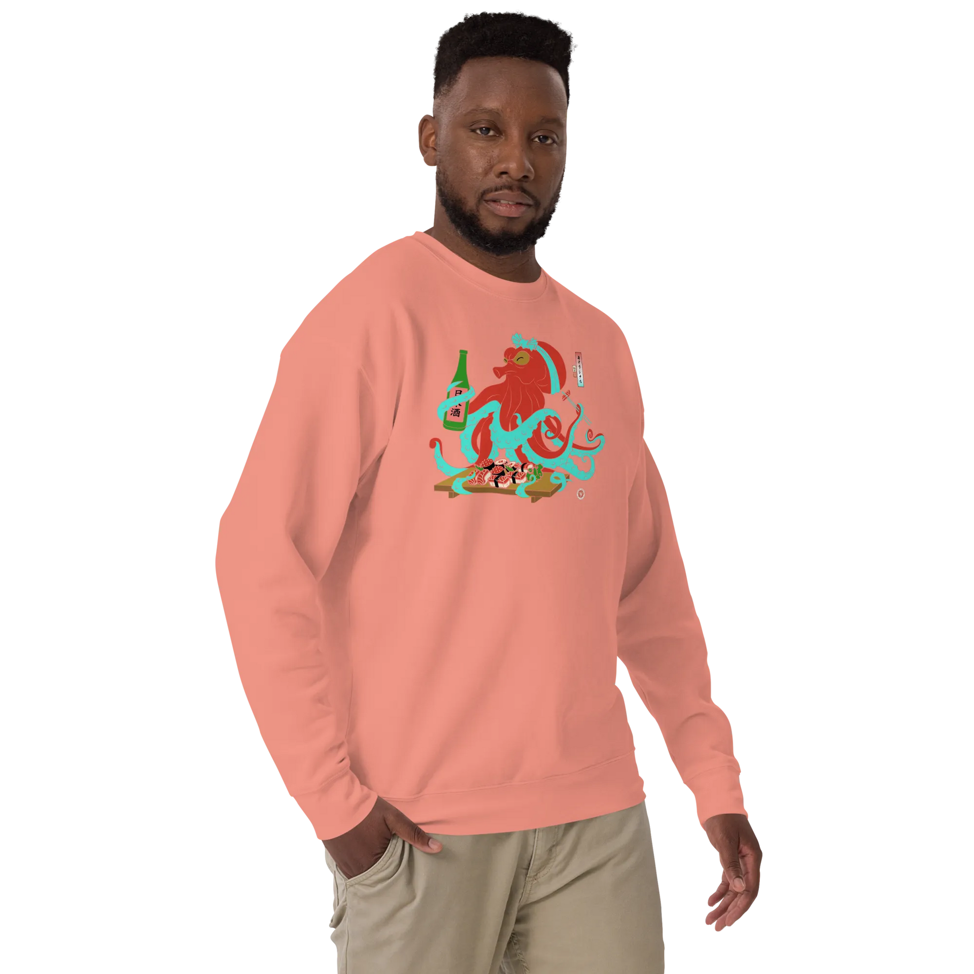 Octopus Sushi Japanese Ukiyo-e Unisex Premium Sweatshirt - Samurai Original