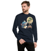 Samurai and Bonsai Tree Japanese Ukiyo-e Unisex Premium Sweatshirt 2 - Samurai Original