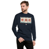 Fudoshin Japanese Kanji Calligraphy Unisex Premium Sweatshirt - Navy Blazer / S